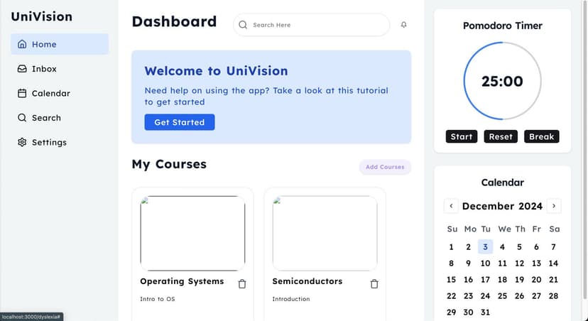 Visual representation for Dyslexia